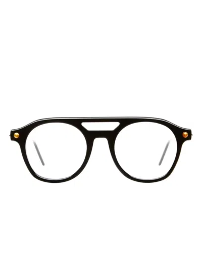 Kuboraum Round-frame P11 Glasses In Black
