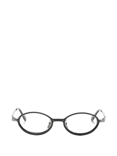 Kuboraum Round-frame Sunglasses In Black