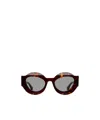 Kuboraum Round Sunglasses In Havana