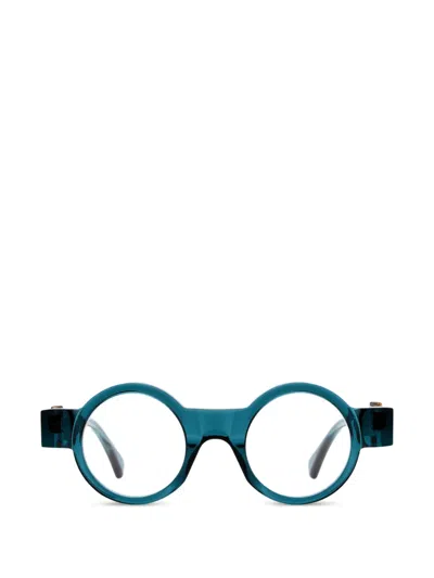 Kuboraum Round-frame Glasses In Blue