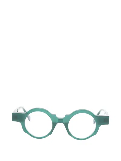 Kuboraum Round-frame Glasses In Green