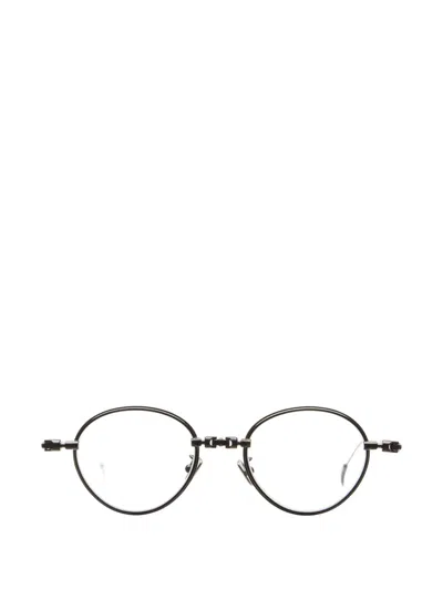Kuboraum Round-frame Glasses In Silver