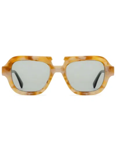 Kuboraum S5 Square-frame Sunglasses In Neutrals