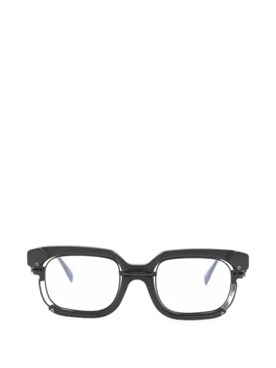 Kuboraum Sculptural Square-frame Glasses In Gray