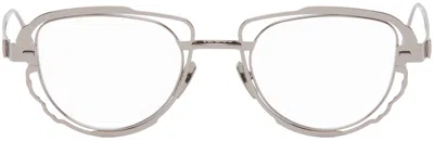 Kuboraum Silver H02 Glasses In Metallic