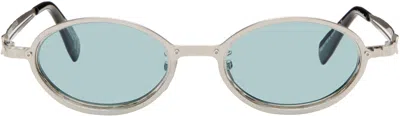 Kuboraum Silver H18 Sunglasses In Green
