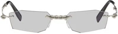 Kuboraum Silver H40 Sunglasses In Gray