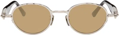 Kuboraum Silver J74 Sunglasses In Brown