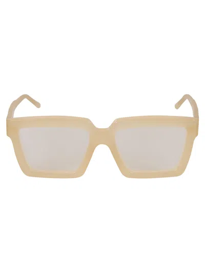 Kuboraum Square Classic Frame Glasses In Crystal