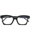 Kuboraum Square-frame Acetate Eyeglasses In Black