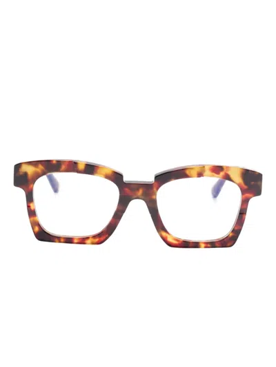 Kuboraum Square-frame Glasses In Brown