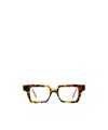 Kuboraum Square-frame Optical Glasses In Brown