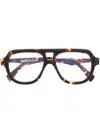 Kuboraum Square-frame Sunglasses In Brown