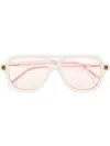 Kuboraum Square-frame Sunglasses In Neutrals