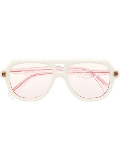 Kuboraum Square-frame Sunglasses In Neutrals