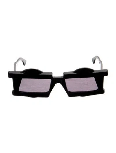 Pre-owned Kuboraum Square Tinted Sunglasses In Black