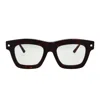 Kuboraum K4 Square-frame Glasses In Brown