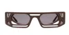 Shop Kuboraum Sunglasses In Brown