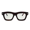 Kuboraum K4 Square-frame Glasses In Havana