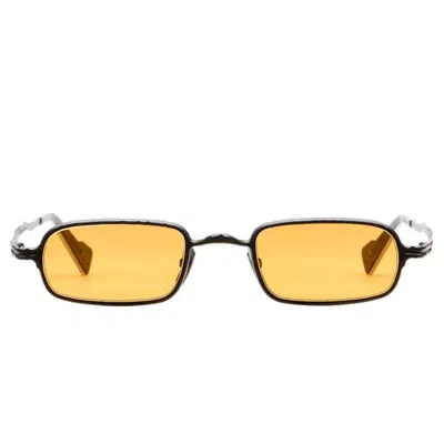 Kuboraum Sunglasses Maske Z18 Bms Matte Black/light Orange Unisex In Yellow