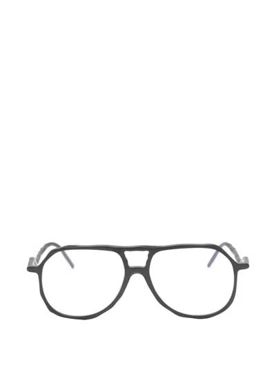 Kuboraum Textured Pilot Glasses In Black
