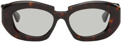 Kuboraum Tortoiseshell X23 Glasses In Brown