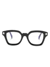Kuboraum Wayfarer-frame Glasses In Schwarz