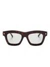 Kuboraum Wayfarer-frame Sunglasses In Braun