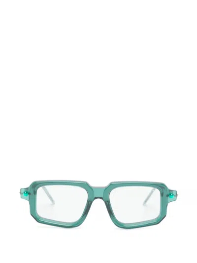 Kuboraum X Hamburger Bahnhof Maske P23 Geometric-frame Sunglasses In Green