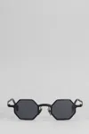 Kuboraum Z19 Sunglasses In Black Metal Alloy In Black