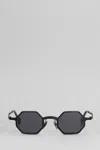 Kuboraum Z19 Sunglasses In Black Metal Alloy In Black
