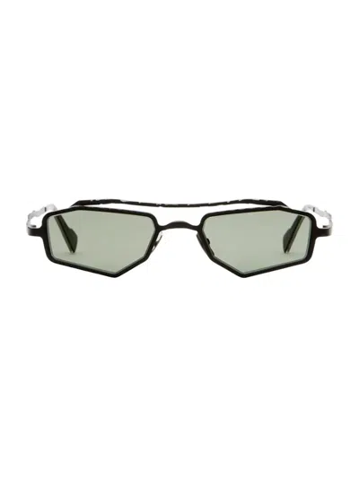 Kuboraum Z23 Geometric-frame Sunglasses In Bm F.green