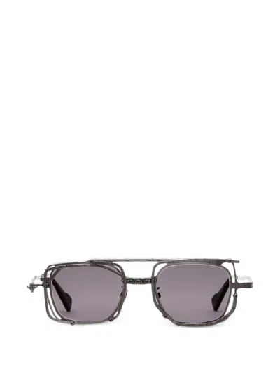 Kuboraum Z51 Geometric-frame Sunglasses In Gray