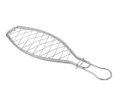 Kuchenprofi Bbq Grill Fish Basket, Large In Gray