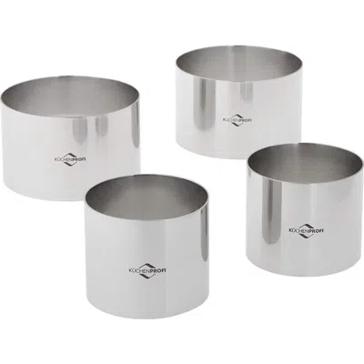 KUCHENPROFI KUCHENPROFI COOKING RING MOLDS, 4 PIECE SET, 2.5-INCH & 3-INCH, STAINLESS