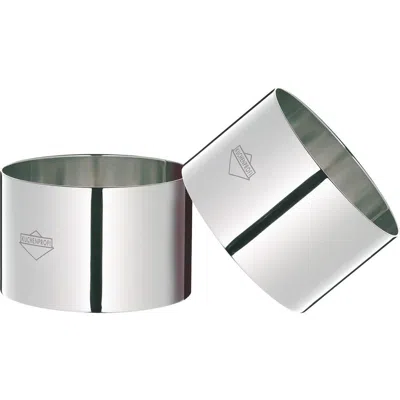 Kuchenprofi Cooking Ring Molds, 4 Piece Set, 3-inch, Stainless In Silver
