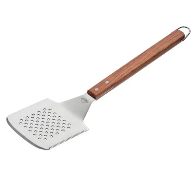 Kuchenprofi Heavy Duty Texas Bbq Turner W/ Holes & Serrated Edge, 17-inch X 5-inch In Silver