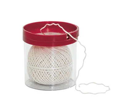 Kuchenprofi Kitchen Twine With Acrylic Twine Dispenser, Includes 164 Feet Of Cooking And Baking String In White