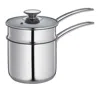 Kuchenprofi Mini Double Boiler Set W/ Glass Lid, 1.6 Qt., 5.5-inch Diameter