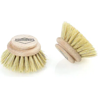 Kuchenprofi Replacement Brush Refill For Classic Dish Washing Brush, Set Of 2 In Brown