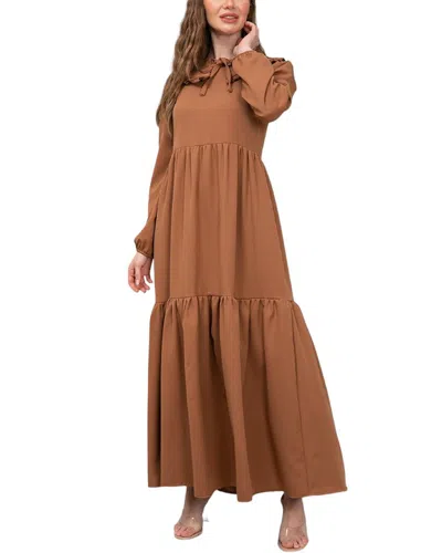 Kucugumbutik Küçüüm Butik Midi Dress In Brown
