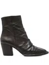 Kudetà Ruched Boots In Brown