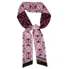 Kueen Women's Pink / Brown Silk Scarf - Bloody Awesome Collection - Light & Dark In Multi