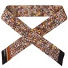 Kueen Women's Silk Scarf - Millefiori - Brown