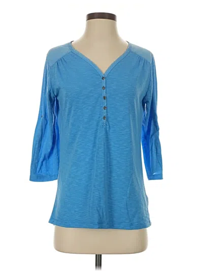 Pre-owned Kuhl 3/4 Sleeve T-shirt In Blue