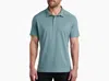 Kuhl Air Polo Shirt Men's Green Striped Stretch Short Sleeve Srt261 In Green