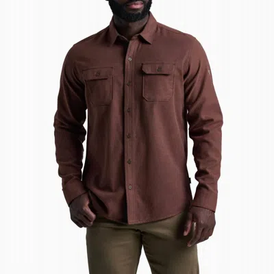 Kuhl Descendr Flannel Shirt In Rustic Brick In Multi