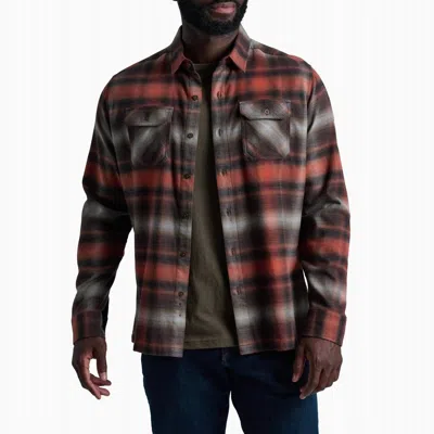 Kuhl Dillingr Flannel Shirt In Red Cedar In Multi