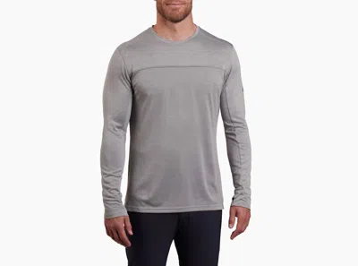Kuhl Engineered Long Sleeve Performance Shirt In Heathered Grey In Gray