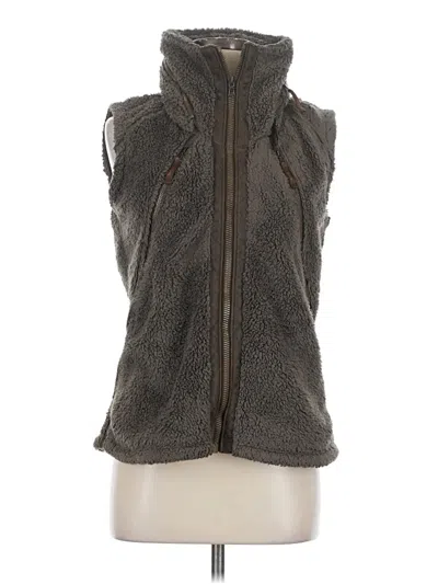 Pre-owned Kuhl Faux Fur Vest In Gray